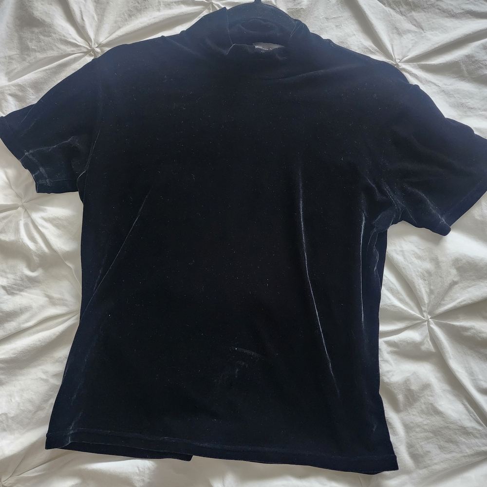 Banana Republic Black Velvet Blouse